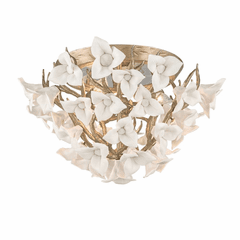 Corbett Lily 4-LT Flush - Enchanted Silver Leaf - 211-34
