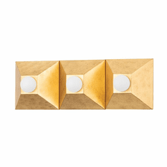 Corbett Max 3 Light Bath Bracket - Vintage Gold Leaf - 325-03-VGL