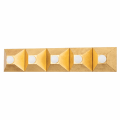 Corbett Max 5 Light Bath Bracket - Vintage Gold Leaf - 325-05-VGL