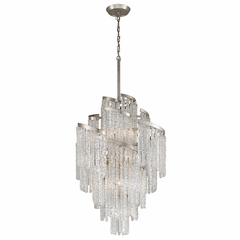 Corbett Mont Blanc 13-LT Chandelier - Modern Silver Leaf - 243-413