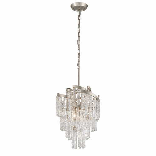 Corbett Mont Blanc 7-LT Chandelier - Modern Silver Leaf - 243-47