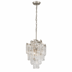 Corbett Mont Blanc 7-LT Chandelier - Modern Silver Leaf - 243-47