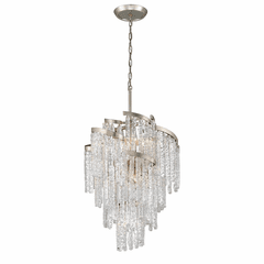 Corbett Mont Blanc 9-LT Chandelier - Modern Silver Leaf - 243-49