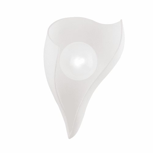 Corbett Moonstone 1 Light Wall Sconce - Gesso White - 331-01-GSW