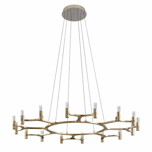 Corbett Nexus 16-LT Chandelier - Satin Silver Leaf - 258-016