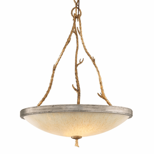 Corbett Parc Royale 3-LT Pendant - Gold And Silver Leaf - 66-43