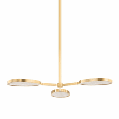 Corbett Patras 3 Light Semi Flush Mount - Vintage Brass - 338-03-VB
