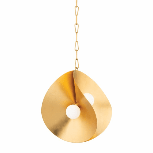 Corbett Peony 4 Light Small Pendant - Gold Leaf - 330-18-GL