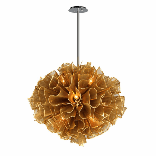 Corbett Pulse 12-LT Medium Pendant - Gold Leaf - 218-412