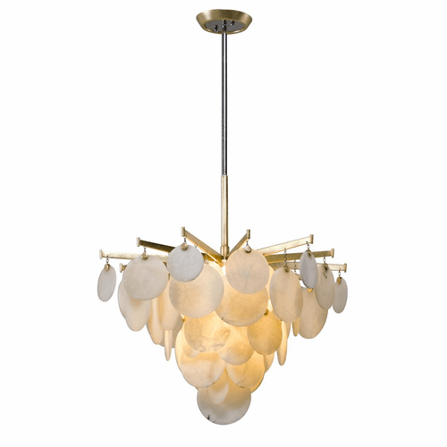 Corbett Serenity 1-LT Small Pendant - Gold Leaf W Polished Stainless - 228-42