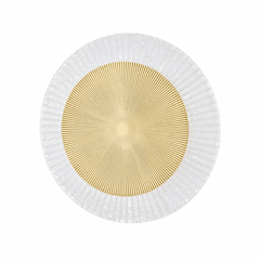 Corbett Topaz 1 Light Flush Mount - Vintage Polished Brass - 328-16-VPB