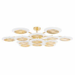Corbett Topaz 13 Light Chandelier - Vintage Polished Brass - 328-57-VPB