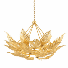 Corbett Tropicale 12 Light Large Pendant - Gold Leaf - 317-412-GL Corbett Tropicale 12 Light Large Pendant - Gold Leaf - 317-412-GL