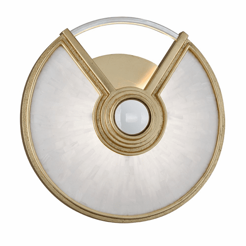 Corbett Venturi 1-LT Wall Sconce - Gold Leaf W Polished Stainless - 252-12