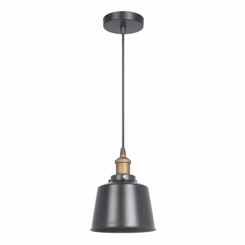 Craftmade 1-LT Mini Pendant - Matte Black/Patina Aged Brass - P760MBKPAB1