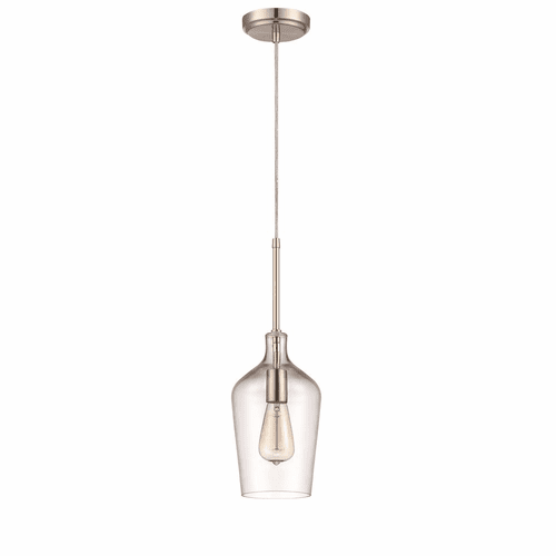 Craftmade 1-LT Mini Pendant w/Cord - Brushed Polished Nickel - P445BNK1