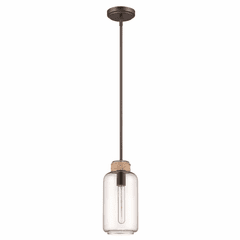 Craftmade 1-LT Mini Pendant with Rods - Espresso - P435ESP1