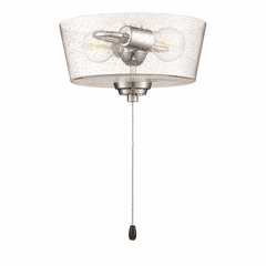 Craftmade 2-LT Clear Seeded Outdoor Bowl Fan Light Kit - Nickel - LK2802-BNK-LED