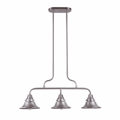 Craftmade 3 Light Union Outdoor Island - Satin Aluminum - 54073-SA