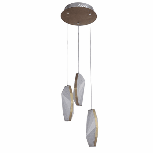 Craftmade 3-LT LED Mini Pendant w/Cable - Patina Aged Brass - P770PAB3-LED