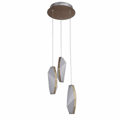 Craftmade 3-LT LED Mini Pendant w/Cable - Patina Aged Brass - P770PAB3-LED