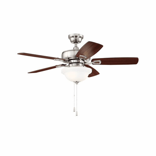 Craftmade 42" Twist N Click Ceiling Fan - Brushed Polished Nickel - TCE42BNK5C1