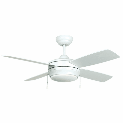 Craftmade 44" Laval Ceiling Fan w/Blades & LED Light Kit - White - LAV44MWW4LK-LED