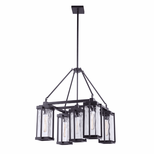 Craftmade 5 Light Pyrmont Outdoor Chandelier - Oiled Bronze Gilded - 54125-OBG