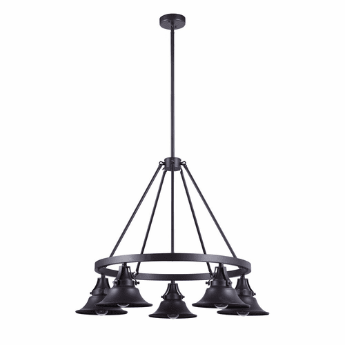Craftmade 5 Light Union Outdoor Chandelier - Oiled Bronze Gilded - 54025-OBG