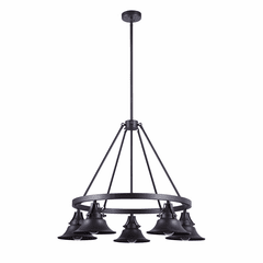 Craftmade 5 Light Union Outdoor Chandelier - Oiled Bronze Gilded - 54025-OBG