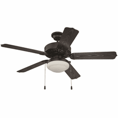 Craftmade 52" Enduro Ceiling Fan w/Light Kit - Matte Black - END52MBK5PC1