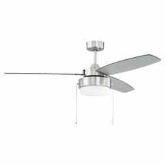 Craftmade 52" Intrepid Ceiling Fan - Brushed Polished Nickel - INT52BNK3