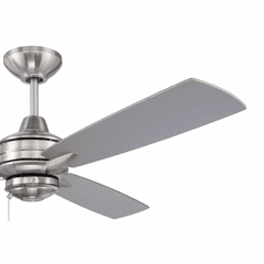 Craftmade 52" Moto Ceiling Fan - Brushed Polished Nickel - MOT52BNK3