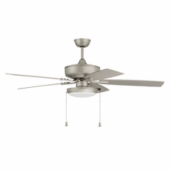 Craftmade 52" Outdoor Pro Plus Ceiling Fan w/Light Kit - Painted Nickel - OP119PN5