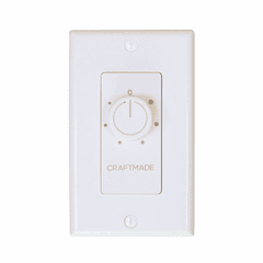 Craftmade 6 Speed Wall Control Only for DC Motor - White - CM-6SDC Craftmade 6 Speed Wall Control Only for DC Motor - White - CM-6SDC