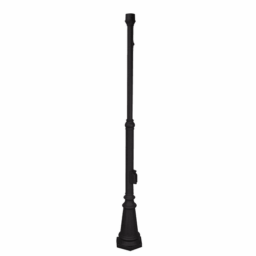 Craftmade 80" Pad Mount Post with Pre-wired Photocell - Black - Z8984-TB