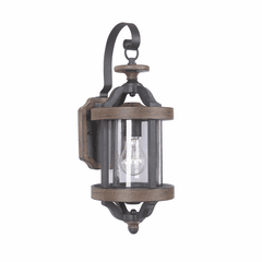 Craftmade Ashwood 1-LT Small Outdoor Wall Mount - Textured Black - Z7904-TBWB