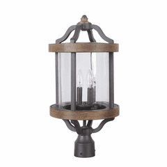 Craftmade Ashwood 2-LT Post Mount - Textured Black/Whiskey Barrel - Z7925-TBWB Craftmade Ashwood 2-LT Post Mount - Textured Black/Whiskey Barrel - Z7925-TBWB