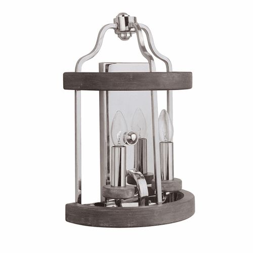 Craftmade Ashwood 2-LT Vanity - Polished Nickel/Greywood - 36502-PLNGRW