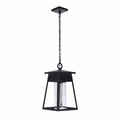 Craftmade Becca Large 1 Light Outdoor Pendant - Textured Matte Black - ZA2721-TB