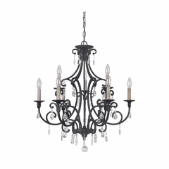 Craftmade Bentley 9-LT Chandelier - Matte Black - 38929-MBK