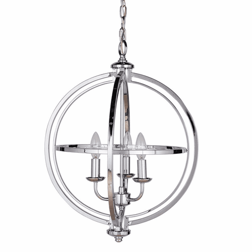 Craftmade Berkeley 3-LT Foyer Light - Chrome - 40133-CH
