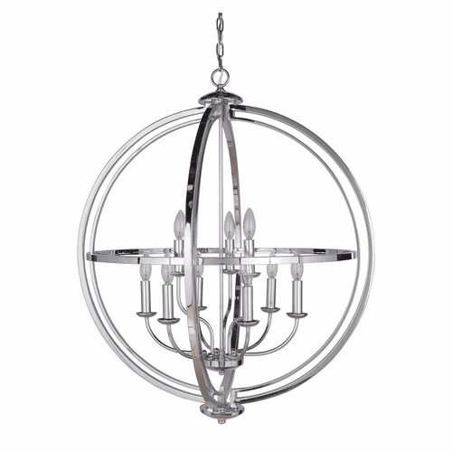 Craftmade Berkeley 9-LT Foyer Light - Chrome - 40139-CH
