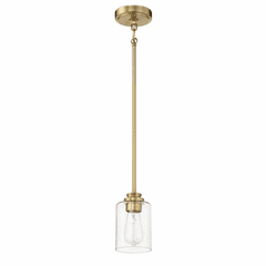 Craftmade Bolden 1 Light Mini Pendant - Satin Brass - 50591-SB