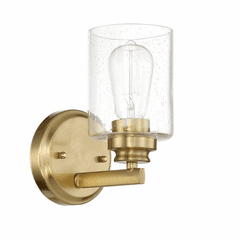Craftmade Bolden 1 Light Wall Sconce - Satin Brass - 50501-SB Craftmade Bolden 1 Light Wall Sconce - Satin Brass - 50501-SB