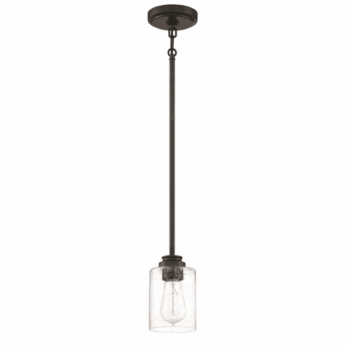 Craftmade Bolden 1-LT Mini Pendant - Flat Black - 50591-FB