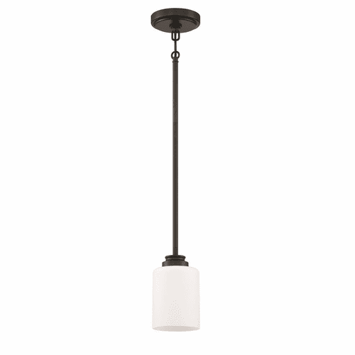 Craftmade Bolden 1-LT Mini Pendant - Flat Black - 50591-FB-WG