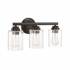 Craftmade Bolden 3-LT Bathroom Vanity - Flat Black - 50503-FB