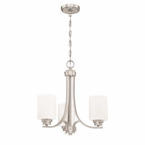 Craftmade Bolden 3-LT Chandelier - Brushed Polished Nickel - 50523-BNK-WG