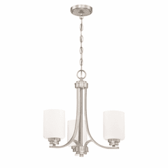 Craftmade Bolden 3-LT Chandelier - Brushed Polished Nickel - 50523-BNK-WG